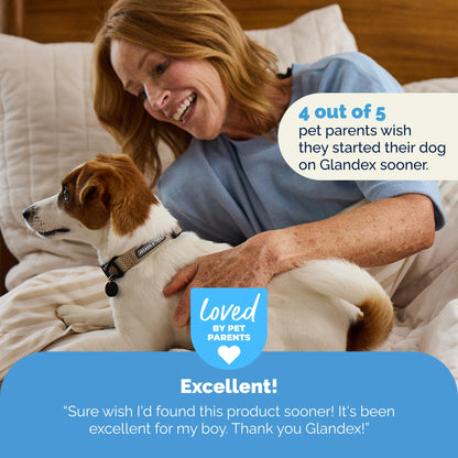 Vetnique Glandex for Dogs Anal Gland Chews 120ct Pumpkin, Digestive Enzymes