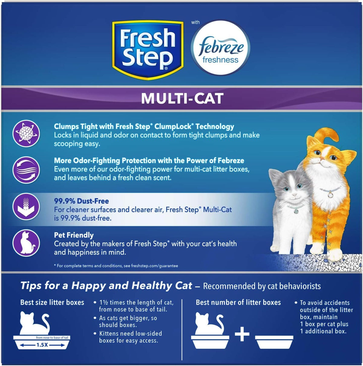 Fresh Step Odor Shield Multi Cat Clumping Cat Litter, 14 lb.