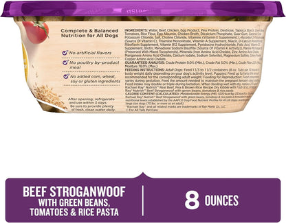Nutrish Hearty Beef Stew Wet Dog Food, 8 oz. Tub (Pack of 8) (Rachael Ray)