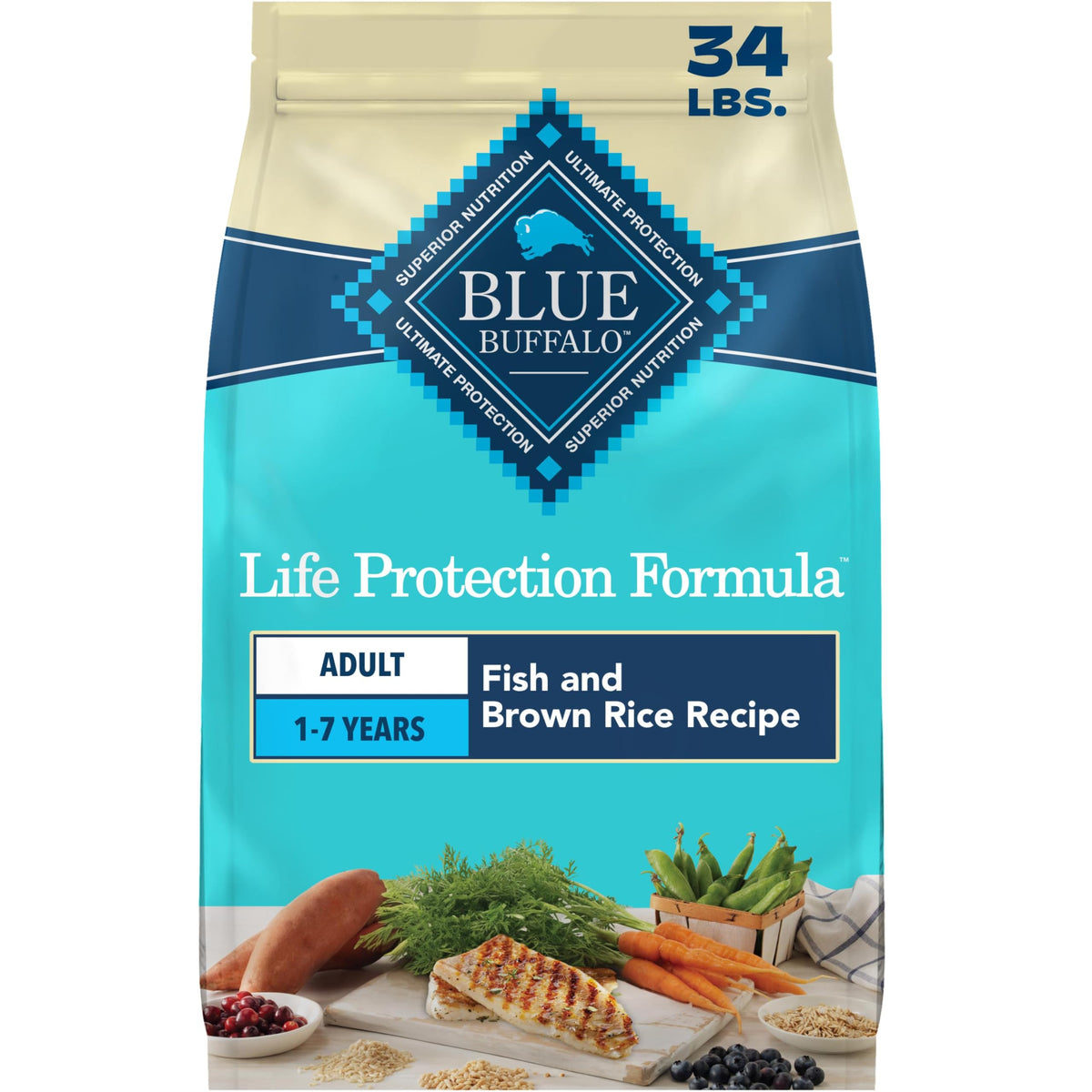 Blue Buffalo Life Protection Formula Chicken Adult Dry Dog Food, 30 lb