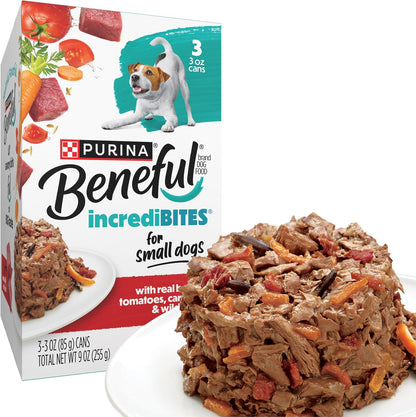 Purina Beneful IncrediBites Wet Dog Food Variety Pack, (2x12) 3 oz