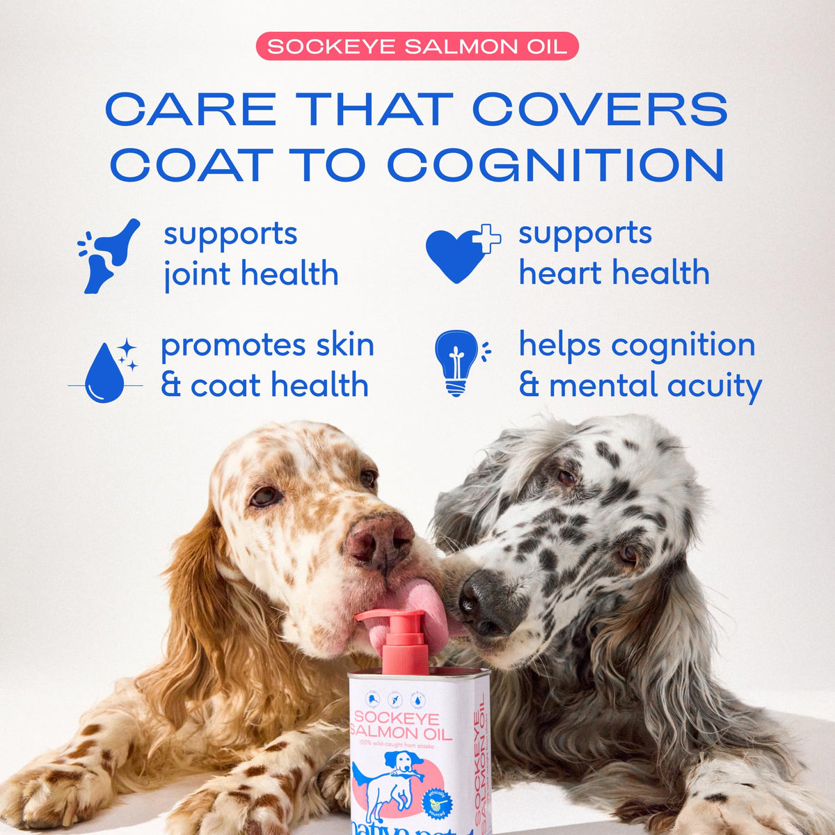 Native Pet Omega 3 Fish Oil for Dogs & Cats – Wild Alaskan Salmon Oil for Dogs Skin and Coat, Supports Joints, Heart & Shedding – Fast-Absorbing Omega 3 6 9 Liquid Supplement – 8oz
