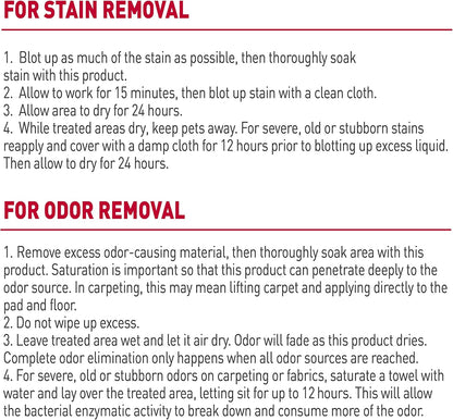 Nature’s Miracle Dog Stain & Odor Remover, Enzymatic Cleaner, 32 oz