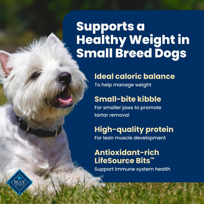 Blue Buffalo Life Protection Formula Healthy Weight Small Dog Food, 15 lb