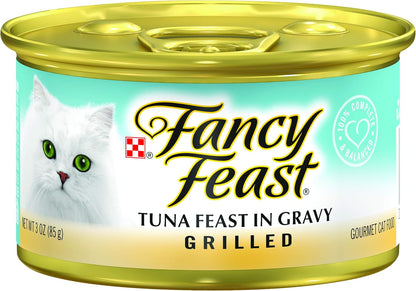 Purina Fancy Feast Gravy Lovers Wet Cat Food, 3 oz Cans, 30-Pack
