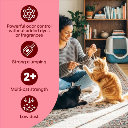 Fresh Step Advanced Odor Shield Clumping Cat Litter with Gain, 18.5 lb, 2Pk