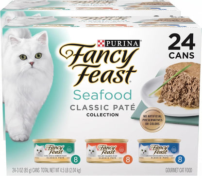 Purina Fancy Feast Gravy Lovers Wet Cat Food, 3 oz Cans, 30-Pack