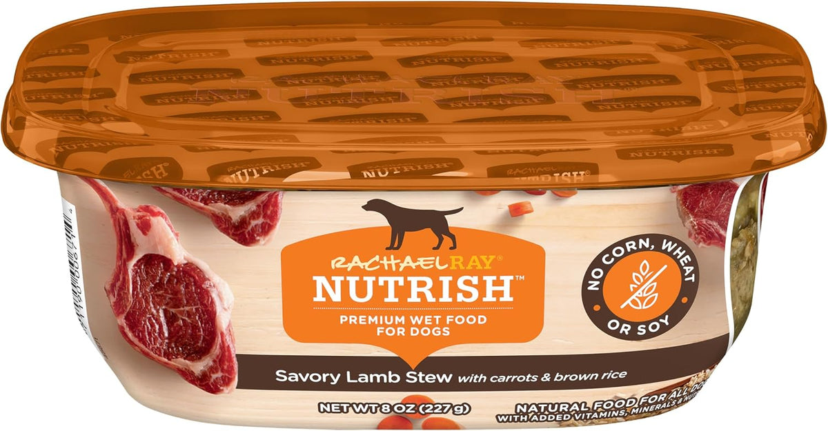 Nutrish Hearty Beef Stew Wet Dog Food, 8 oz. Tub (Pack of 8) (Rachael Ray)