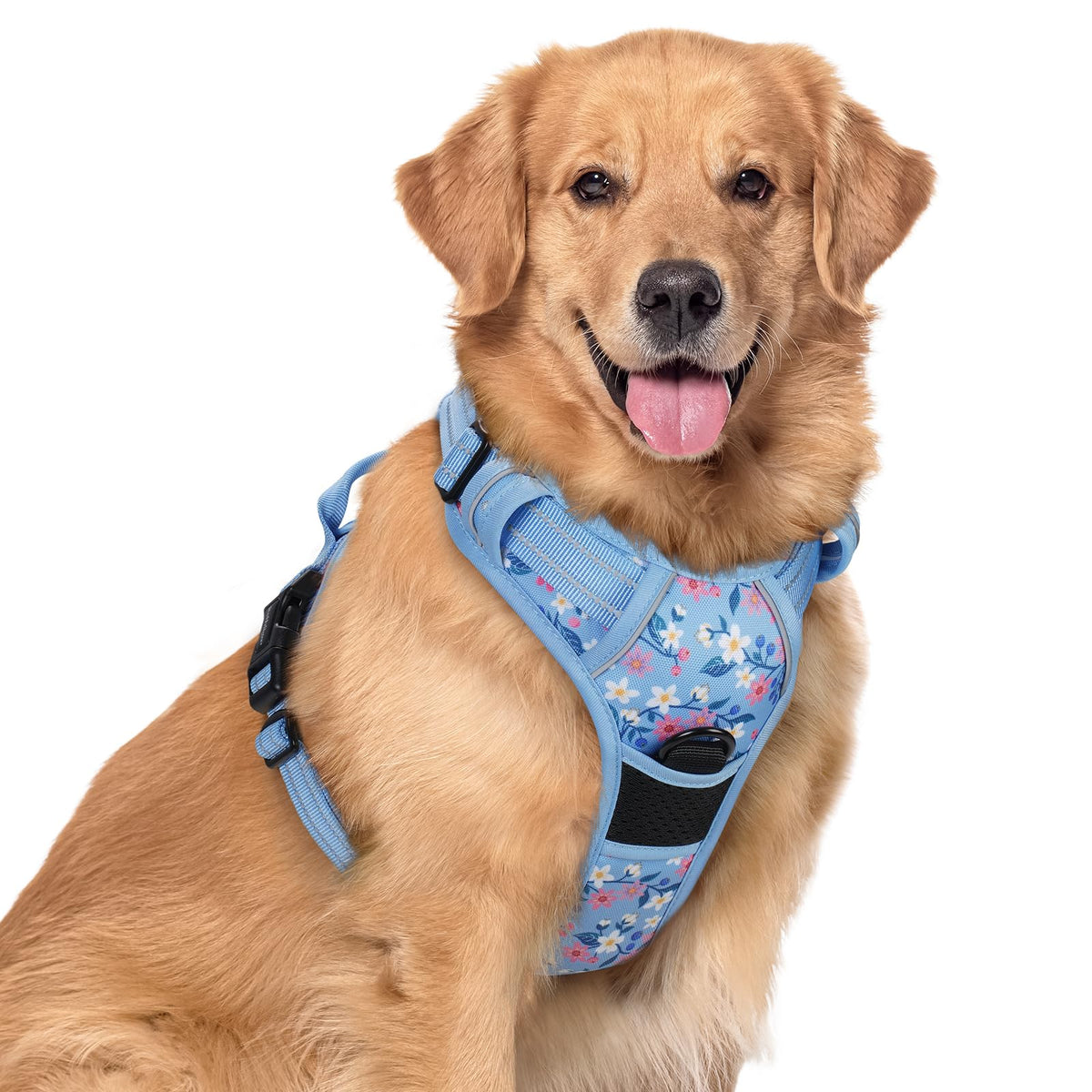 rabbitgoo Dog Harness, No Pull for Large Dogs with 2 Leash Clips, Pet Vest