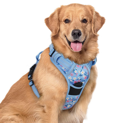 rabbitgoo Dog Harness, No Pull for Large Dogs with 2 Leash Clips, Pet Vest