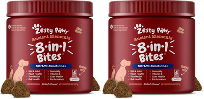 Zesty Paws Dog Vitamins - Dog Multivitamins with Hemp - Chicken, 90 Ct