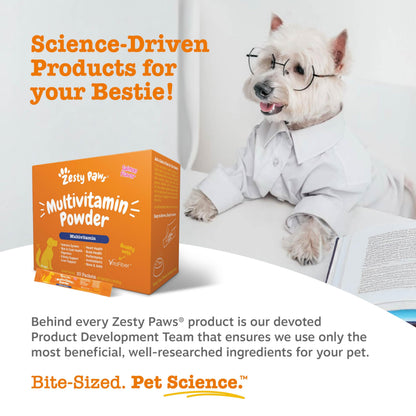 Zesty Paws Dog Vitamins - Dog Multivitamins with Hemp - Chicken, 90 Ct