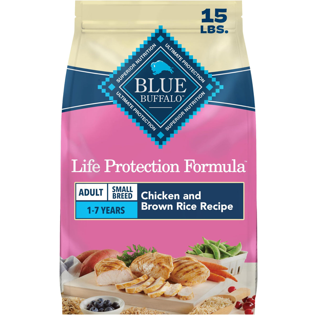 Blue Buffalo Life Protection Formula Healthy Weight Small Dog Food, 15 lb