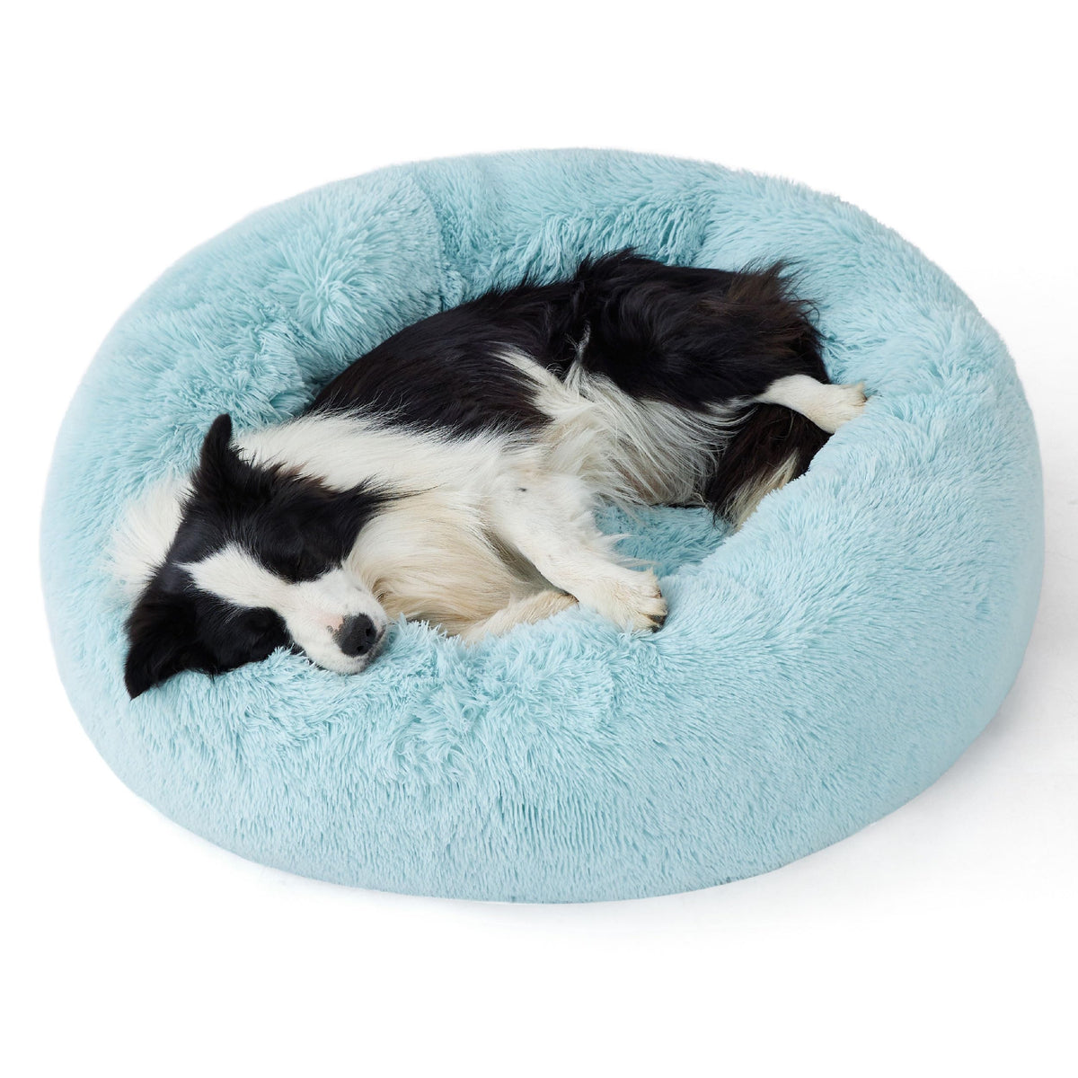 Bedsure Calming Small Medium Dog Bed Donut Washable Puppy Bed,27ins Camel