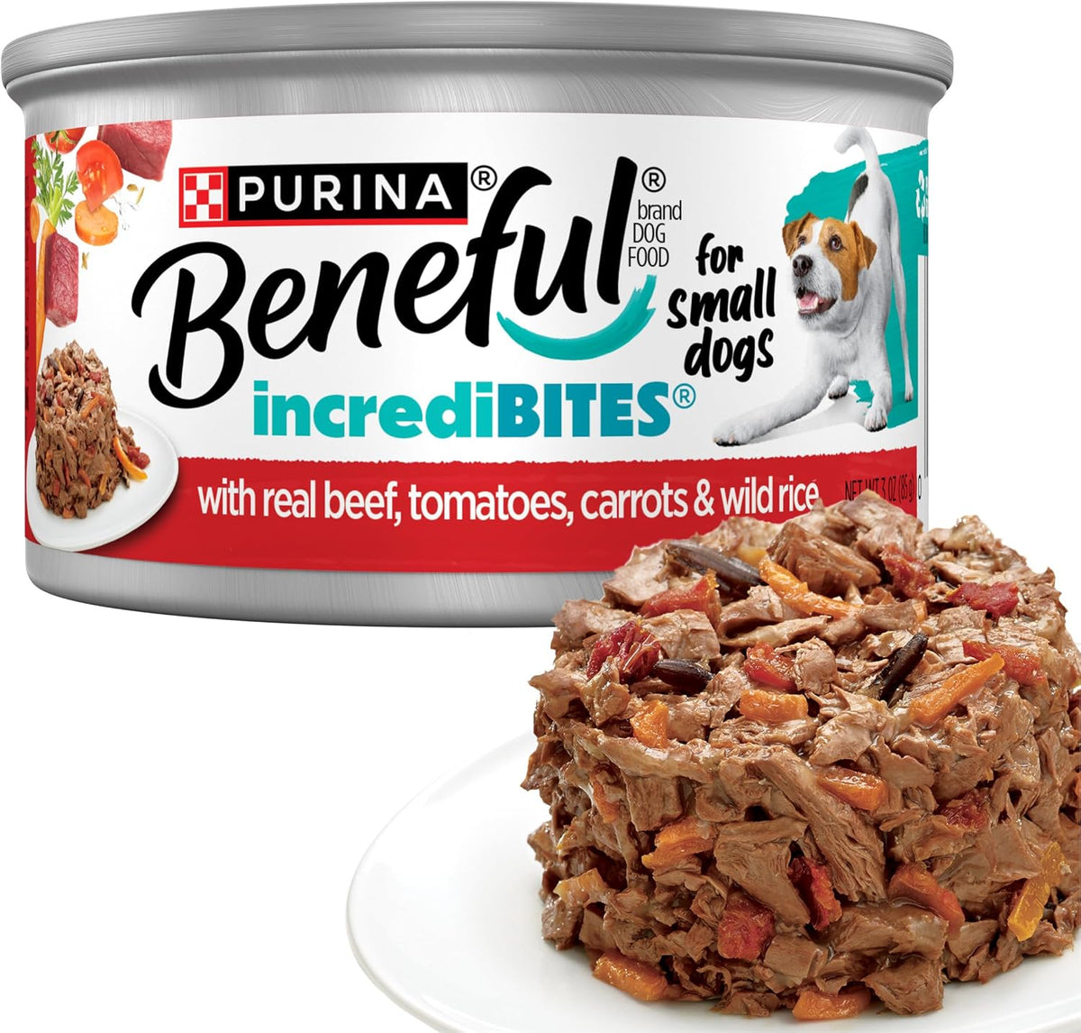 Purina Beneful IncrediBites Wet Dog Food Variety Pack, (2x12) 3 oz