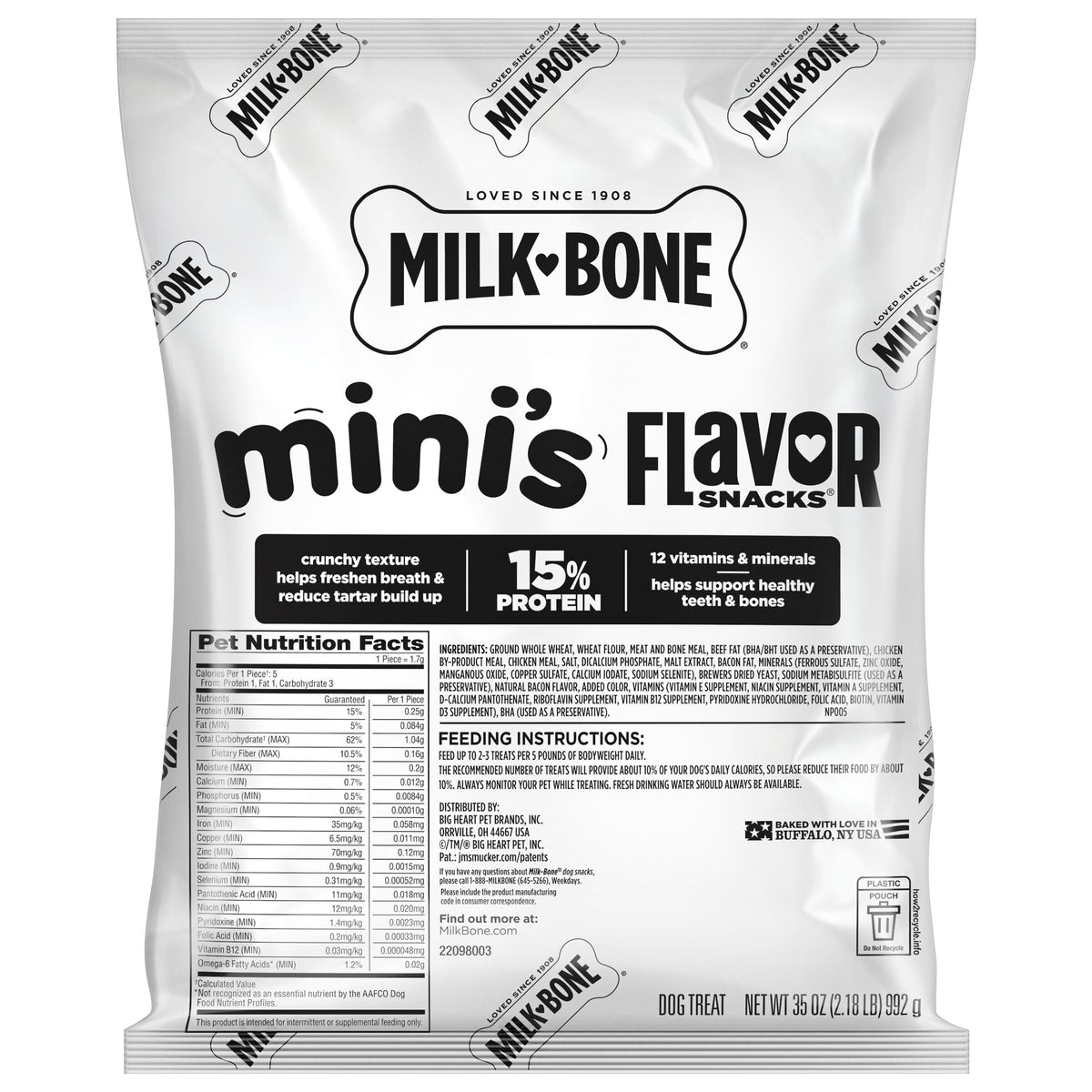 Milk-Bone Flavor Snacks Mini’s Dog Treats, 36 Oz.