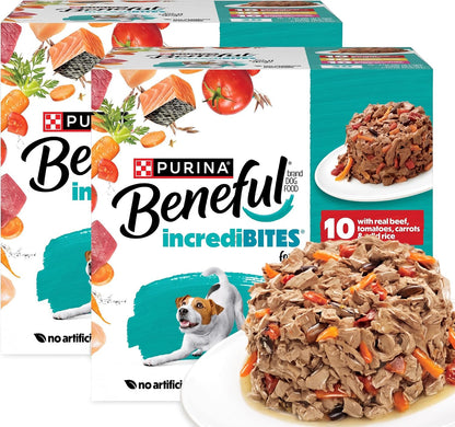 Purina Beneful IncrediBites Wet Dog Food Variety Pack, (2x12) 3 oz