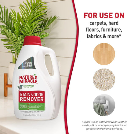 Nature’s Miracle Dog Stain & Odor Remover, Enzymatic Cleaner, 32 oz