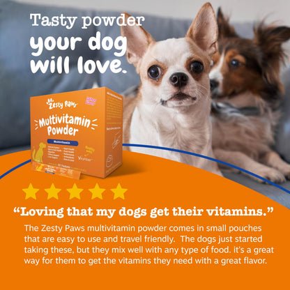 Zesty Paws Dog Vitamins - Dog Multivitamins with Hemp - Chicken, 90 Ct