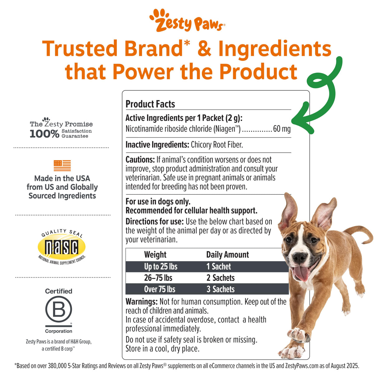 Zesty Paws Dog Vitamins - Dog Multivitamins with Hemp - Chicken, 90 Ct