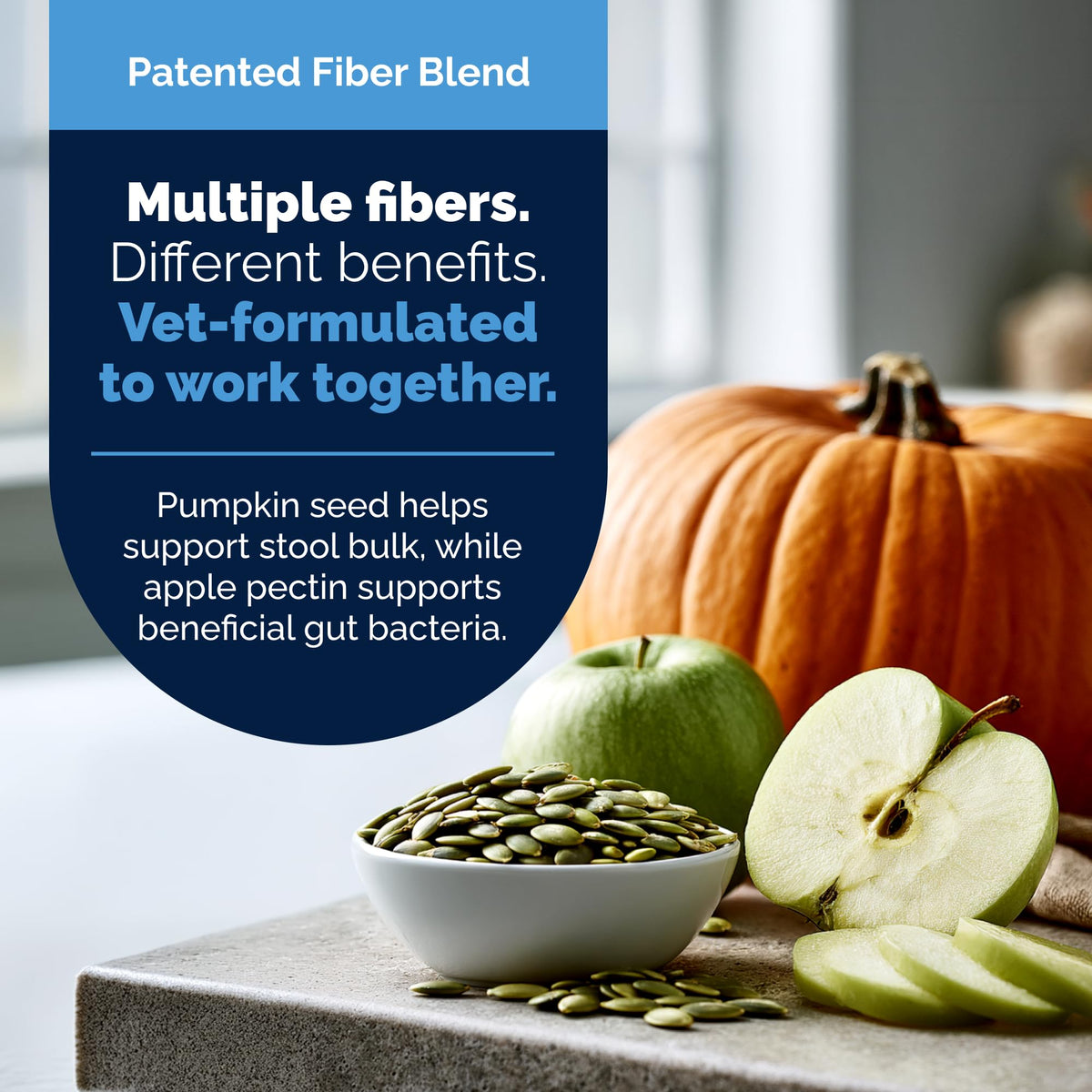 Vetnique Glandex for Dogs Anal Gland Chews 120ct Pumpkin, Digestive Enzymes