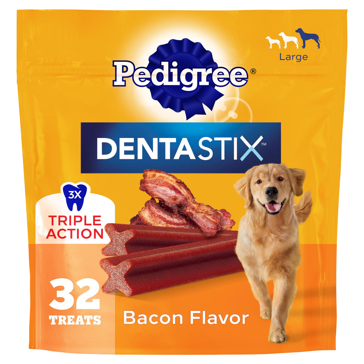 Pedigree Dentastix Large Breed Dental Dog Treats, Variety, 51 Count