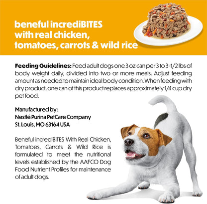 Purina Beneful IncrediBites Wet Dog Food Variety Pack, (2x12) 3 oz
