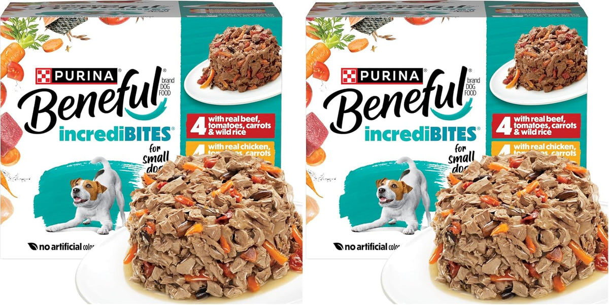 Purina Beneful IncrediBites Wet Dog Food Variety Pack, (2x12) 3 oz
