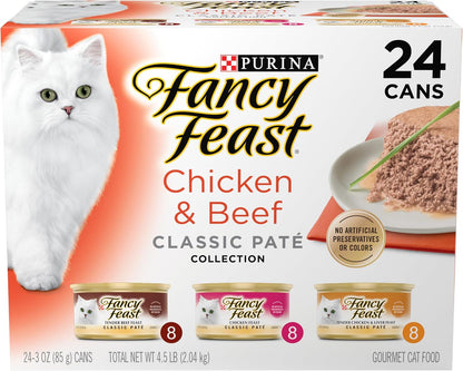 Purina Fancy Feast Gravy Lovers Wet Cat Food, 3 oz Cans, 30-Pack