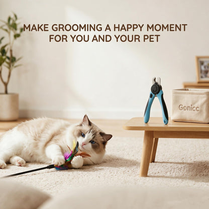 gonicc Professional Pet Nail Clippers & Trimmer for Medium Small Dogs Cats