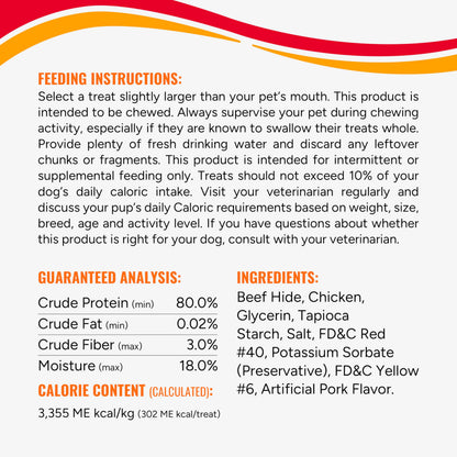 Good 'n' Fun Roll Long-Lasting Dog Treat for Large Dogs, 6 Count