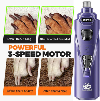 Whisper Quiet Dog Nail Grinder Safe & Stress-Free for Sensitive Dogs Cats