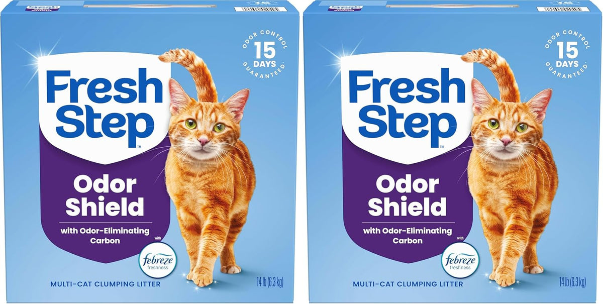 Fresh Step Odor Shield Multi Cat Clumping Cat Litter, 14 lb.