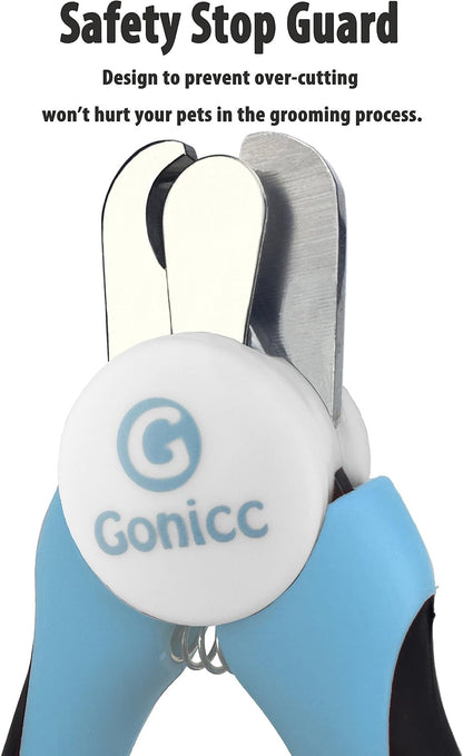 gonicc Professional Pet Nail Clippers & Trimmer for Medium Small Dogs Cats