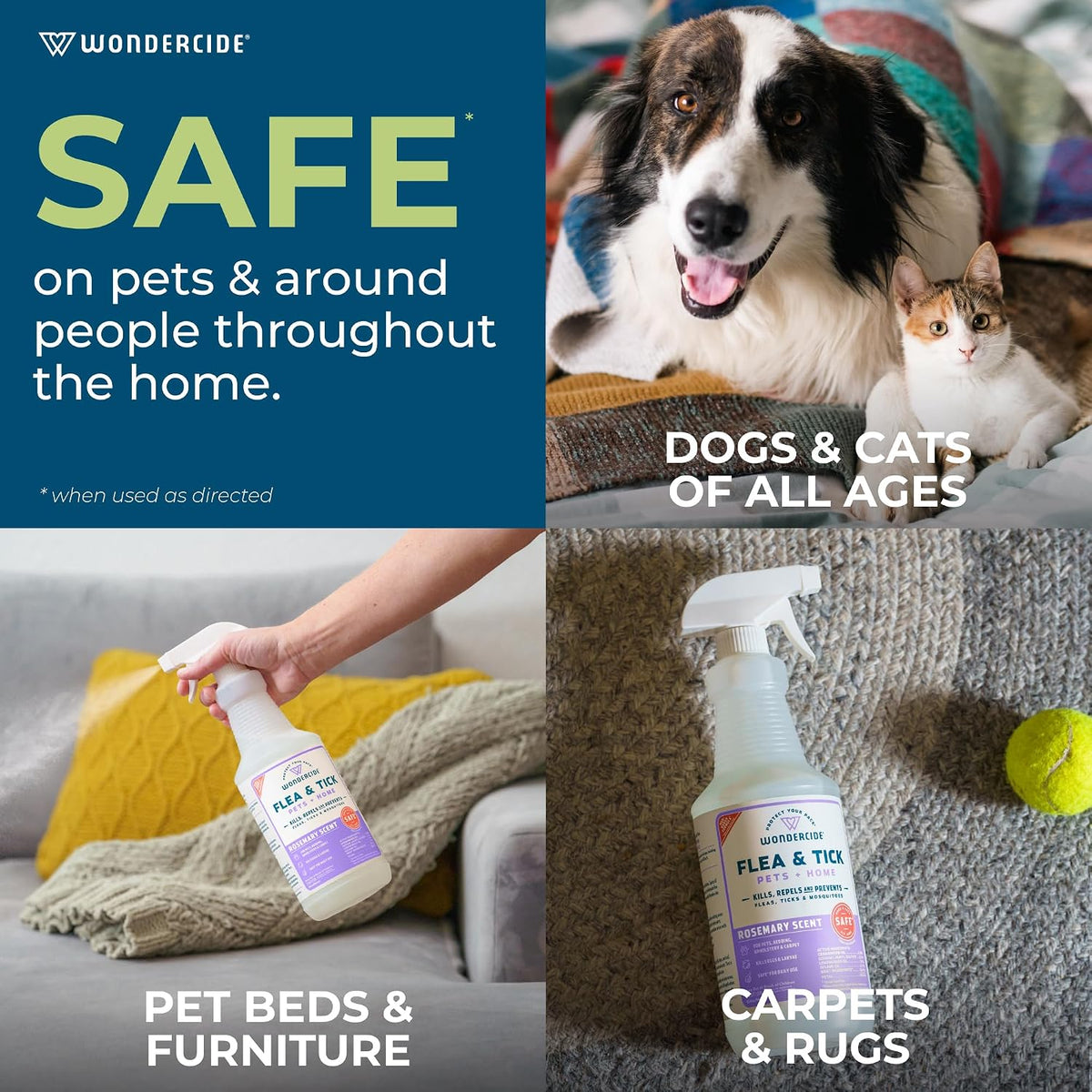 Wondercide - Flea Tick & Mosquito Spray for Pets & Home - Cedarwood 128 oz