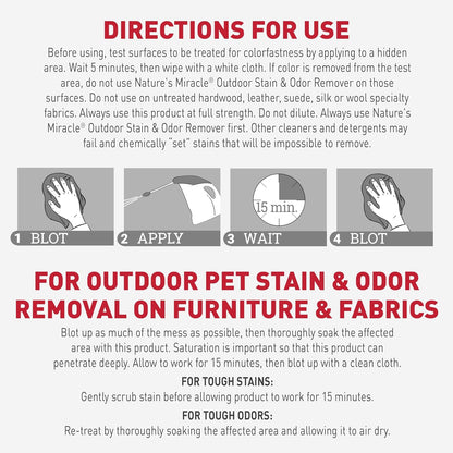 Nature’s Miracle Dog Stain & Odor Remover, Enzymatic Cleaner, 32 oz