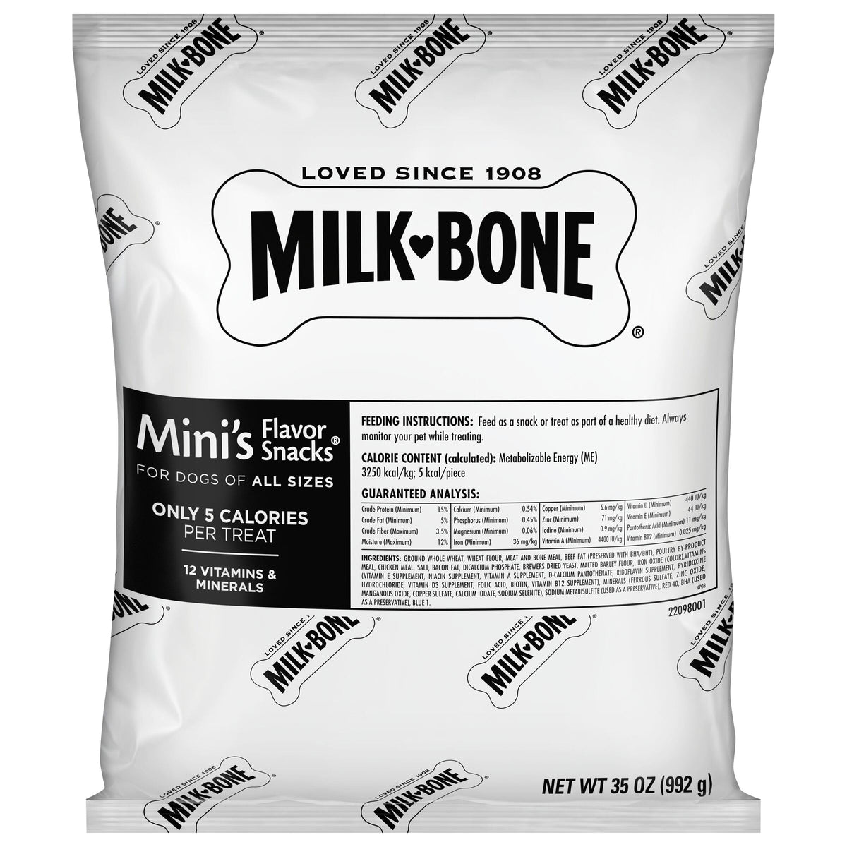 Milk-Bone Flavor Snacks Mini’s Dog Treats, 36 Oz.
