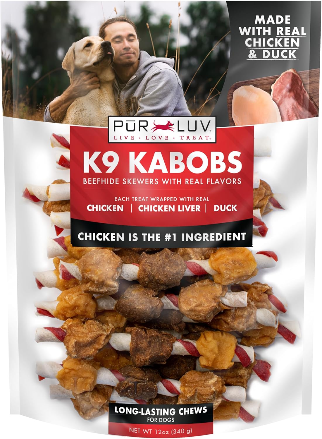 Pur Luv Chicken Jerky Dog Treats,100% Real Chicken Breast, 16 Ounces