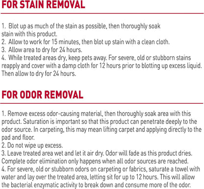 Nature’s Miracle Dog Stain & Odor Remover, Enzymatic Cleaner, 32 oz