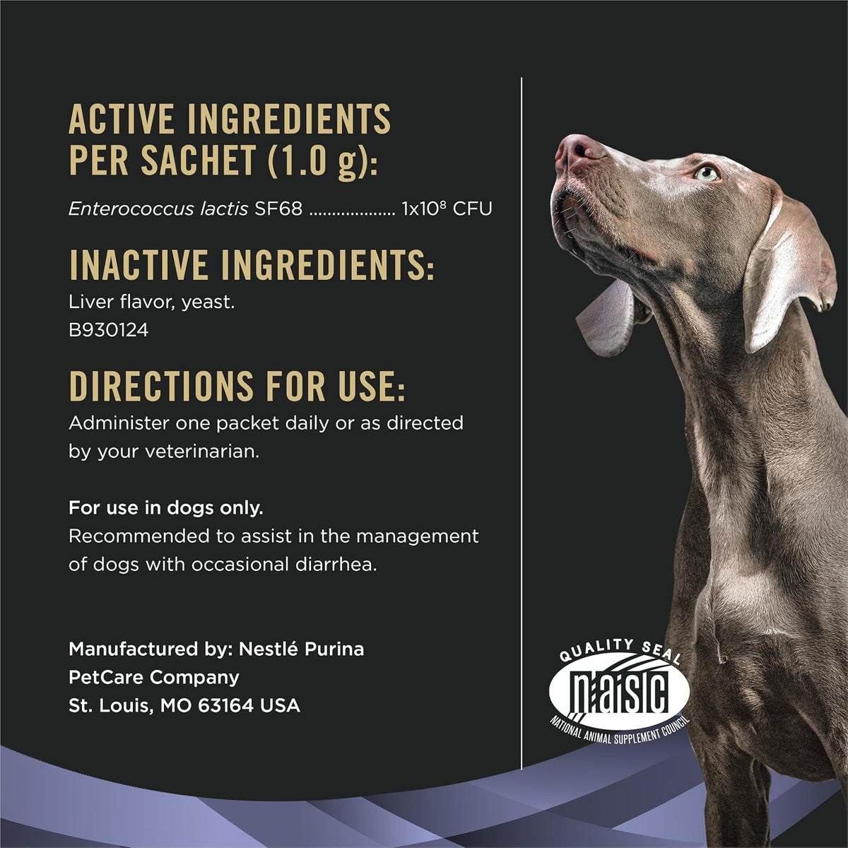 Purina Pro Plan Veterinary Supplements FortiFlora Dog Probiotic Supplement