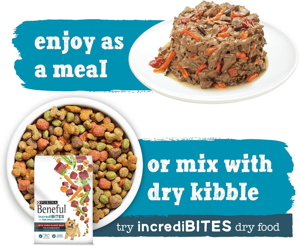 Purina Beneful IncrediBites Wet Dog Food Variety Pack, (2x12) 3 oz