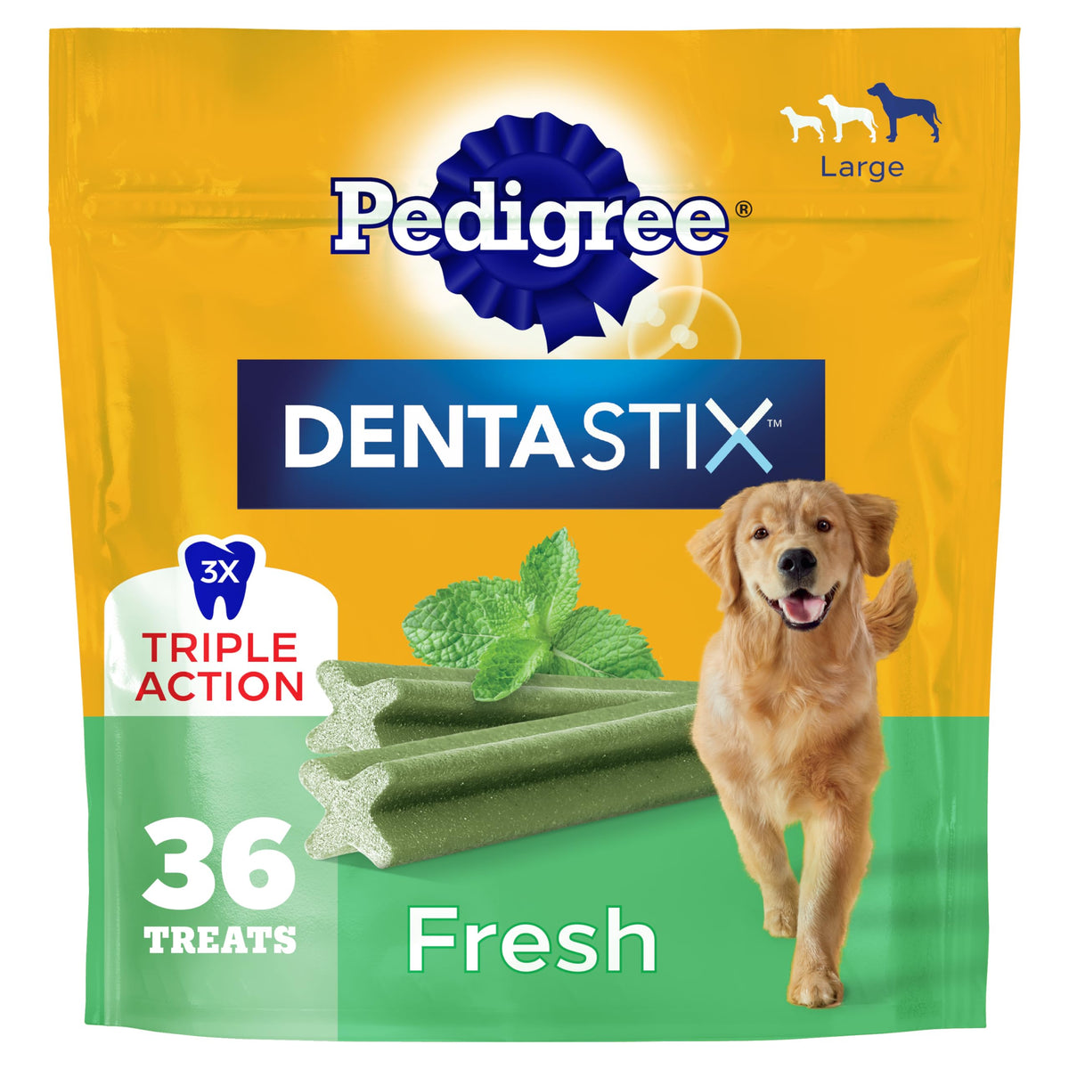 Pedigree Dentastix Large Breed Dental Dog Treats, Variety, 51 Count