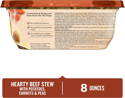 Nutrish Hearty Beef Stew Wet Dog Food, 8 oz. Tub (Pack of 8) (Rachael Ray)
