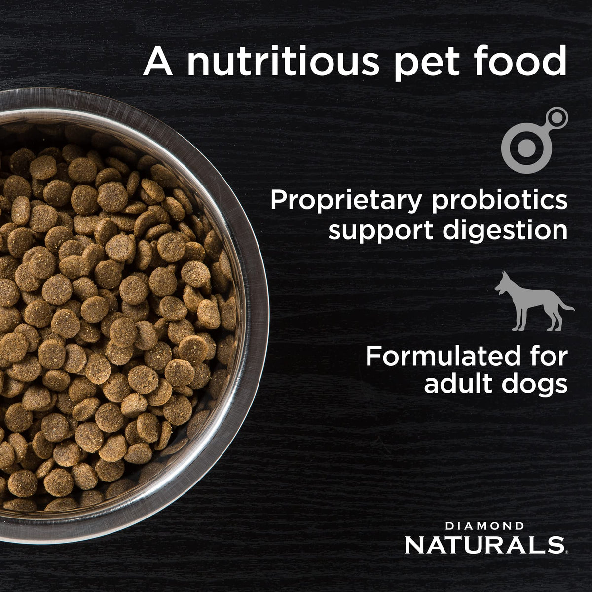 Diamond Naturals Adult Dry Dog Food, Lamb Meal & Rice, 40lb