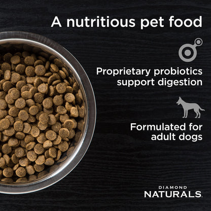 Diamond Naturals Adult Dry Dog Food, Lamb Meal & Rice, 40lb