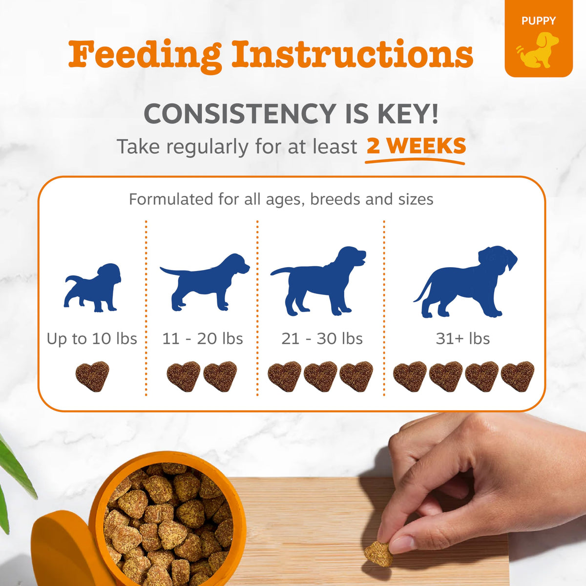 Zesty Paws Dog Vitamins - Dog Multivitamins with Hemp - Chicken, 90 Ct