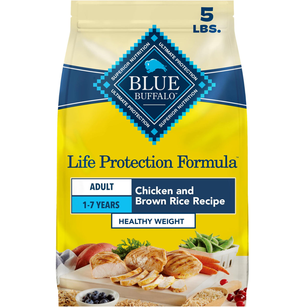Blue Buffalo Life Protection Formula Chicken Adult Dry Dog Food, 30 lb