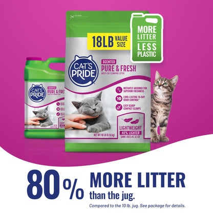 Cat's Pride Antibacterial Litter, Odor-Eliminating Scented 12lb