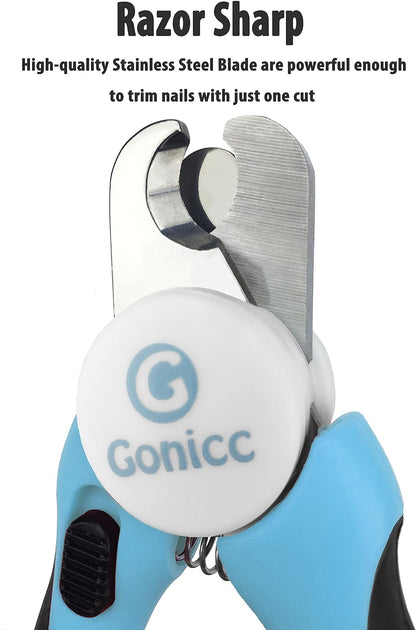 gonicc Professional Pet Nail Clippers & Trimmer for Medium Small Dogs Cats