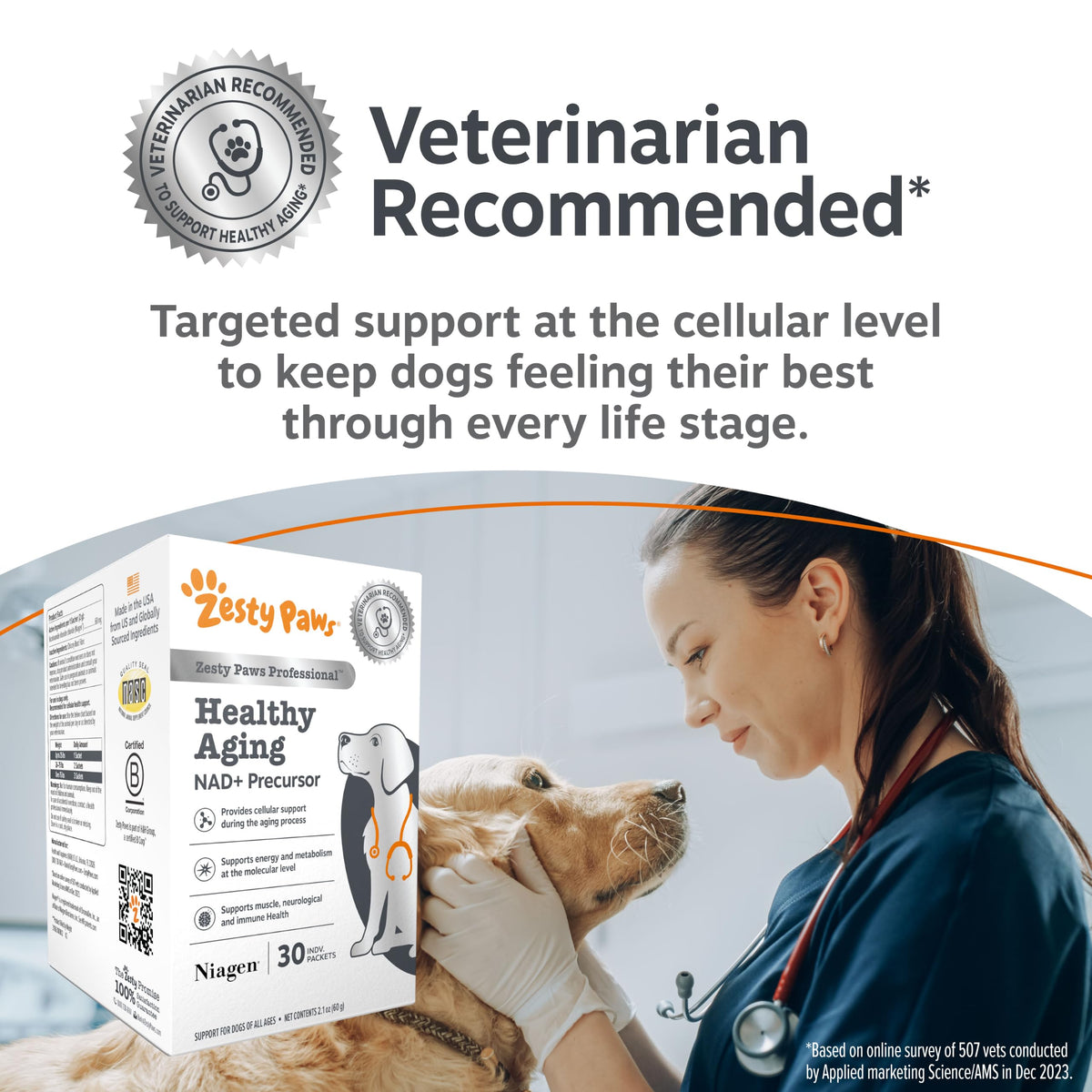 Zesty Paws Dog Vitamins - Dog Multivitamins with Hemp - Chicken, 90 Ct